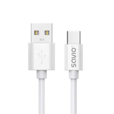 USB-kabel 2 m USB 2.0, USB A - USB C Wit SAVIO CL-168