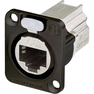 Neutrik NE8FDX-P6-B Ethernet CAT6A doorvoer chassisdeel zwart