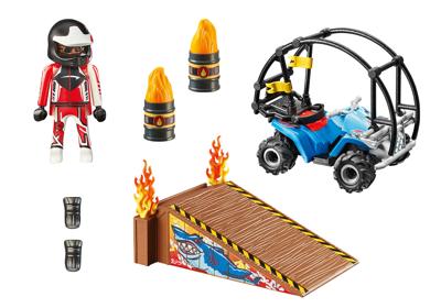 Playmobil® Stuntshow 70820 starterpack quad met vuurhelling Playmobil® Stuntshow 70820 starterpack quad met vuurhelling