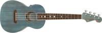 Fender Dhani Harrison Ukulele Turquoise WN elektrisch-akoestische tenor ukelele - thumbnail