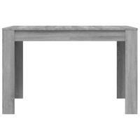Eettafel 120x60x76 cm bewerkt hout grijs sonoma eikenkleurig - thumbnail