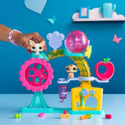 BANDAI - Littlest Pet Shop - Fun Factory boxset - Speelset met 2 dieren, decor en accessoires - BF00519