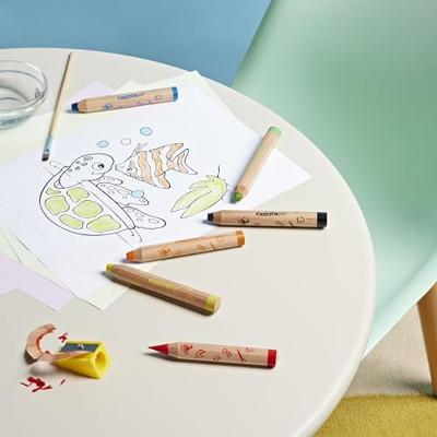 Carioca kleurpotlood Baby 3-in-1, geassorteerde kleuren, 6 stuks in een kartonnen etui
