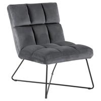Bendt Fauteuil 'Kristian' Velvet, kleur Donkergrijs - thumbnail