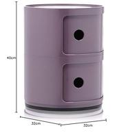 Kartell Componibili Kast - 2 Modules - Violet - thumbnail