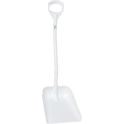 Vikan Hygiene schop wit met normale steel 115 cm en groot blad 38x34