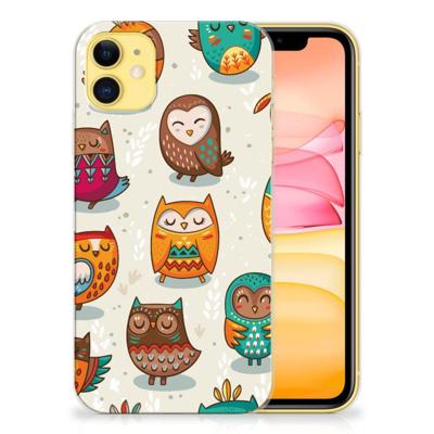 Apple iPhone 11 | TPU Hoesje | Vrolijke Uilen