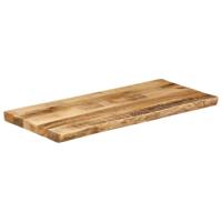 Tafelblad met natuurlijke rand 90x40x2,5 cm massief mangohout - thumbnail