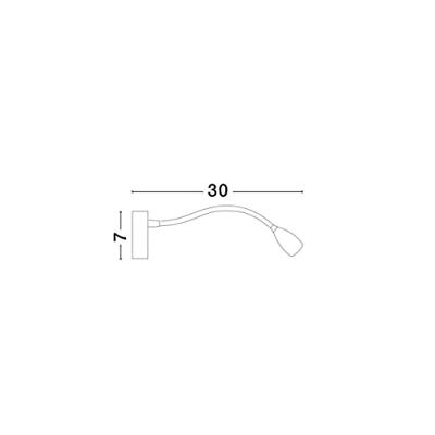 Lyora BedlampjeFlex chroom - 9701613