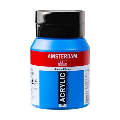 Amsterdam Standard Series Acrylverf Pot 500 ml Metallicblauw 834