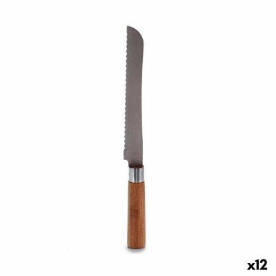 Gekarteld mes Kinvara Bamboe Roestvrij staal 2,8 x 2,5 x 32 cm 32 x 2,5 x 3 cm (12 Stuks)