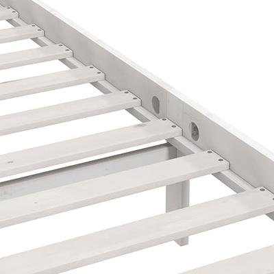 Bedframe massief grenenhout wit 135x190 cm UK Double Bedframe massief grenenhout wit 135x190 cm UK Double