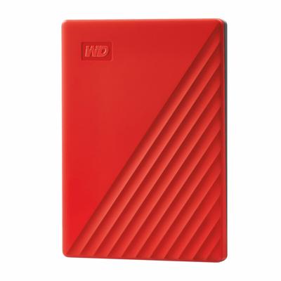 WD My Passport 4 TB Externe harde schijf (2,5 inch) USB-A 3.2 Gen 1 Rood WDBPKJ0040BRD-WESN WD My Passport 4 TB Externe harde schijf (2,5 inch) USB-A 3.2 Gen 1 Rood WDBPKJ0040BRD-WESN
