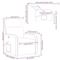 Massagestoel verstelbaar stof crèmekleurig - thumbnail