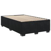 Boxspring met matras fluweel zwart 140x190 cm - thumbnail