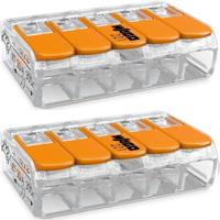 WAGO Lasklem Set - 2 Stuks - 5 Polig - Oranje - thumbnail