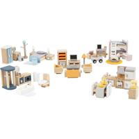 VIGA meubilair voor poppenhuis, afm 2x2x7,5 cm, 40 onderdelen/ 1 set - thumbnail