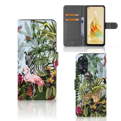 Telefoonhoesje | Met pasjeshouder | voor OPPO Reno8 T 4G Jungle Telefoonhoesje | Met pasjeshouder | voor OPPO Reno8 T 4G Jungle