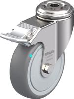 Blickle LKRXA-TPA 101KFD-FI (LKRXA-TPA 101KD-FI-FK) Zwenkwiel met rem Wieldiameter: 100 mm Draagvermogen (max.): 110 kg 1 stuk(s) - thumbnail