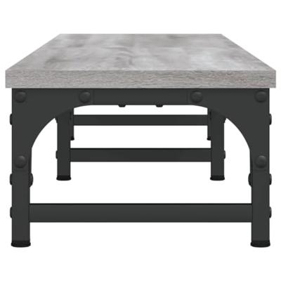Monitorstandaard 105x23x15,5 cm bewerkt hout grijs sonoma - thumbnail
