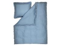 LIVARNO Satijnen dekbedovertrek 140 x 200 cm (Blauw) - thumbnail