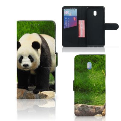 Xiaomi Redmi 8A Telefoonhoesje met Pasjes Panda Xiaomi Redmi 8A Telefoonhoesje met Pasjes Panda