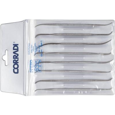 PFERD TOOLS 19505752 Set precisie-riffelvijlen 8-delig type 575 Zwitserse kap 0 grof Lengte 150 mm 1 stuk(s)