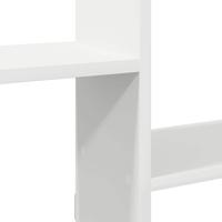 Wandschap kubus 5 vakken bewerkt hout wit - thumbnail