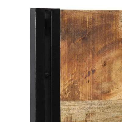 Hoofdeinde 100 cm massief hout mango en ijzer