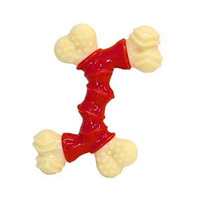 Nylabone Double Bone Power Kauwspeelgoed voor honden, hondenspeelgoed voor agressieve kauwers, speksmaak, X-Small - tot 6,8 kg, 1 Count