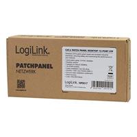 LogiLink Professional Cat.6 (250 MHz) patchpaneel - verdelerveld, tafel/wand/desktop, STP (afgeschermd) 12-poorts (RJ45) - thumbnail