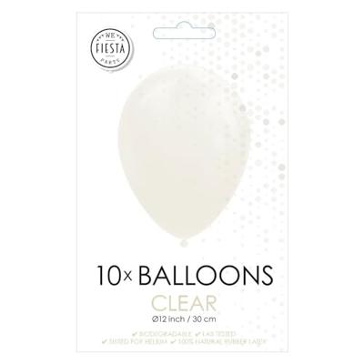 Transparante ballonnen 30cm 10 stuks