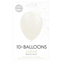 Transparante ballonnen 30cm 10 stuks - thumbnail