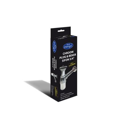 Plug en Bekersifon Best Design Messing 5/4 Inclusief Plug en Ketting