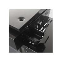 Tuinplancha tuin max merida - 4 lichten - op een kar - geëmailleerd staal - 75 x 35 cm - zwart - thumbnail