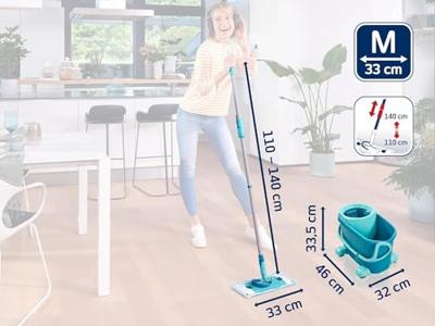 Leifheit Clean Twist M Ergo Mobiel Vloerwisser Set Turquoise