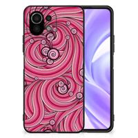 Xiaomi 11 Lite 5G NE | Mi 11 Lite Leuk Telefoonhoesje Swirl Pink - thumbnail