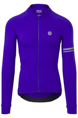 Solid Fietsshirt Lange Mouwen Performance Violet Heren
