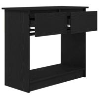 Wandtafel met lades 85,5x38,5x74,5 cm zwart - thumbnail