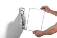 Durable Wandhouder | 10 zichtpanelen | zwart/grijs polyamide | met profielframef. | 1 stuk - 563122 563122 - thumbnail