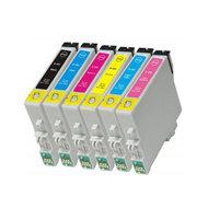 Huismerk Epson T0487 Inktcartridges Multipack (zwart + 5 kleuren) - thumbnail