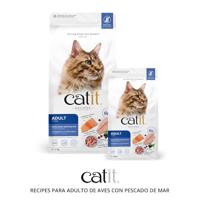Catit Recipes Kattenvoer voor volwassenen, vogelrecept met zeevis, 400 g - thumbnail