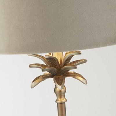Searchlight TafellampPalm goud met crème kap - EU81210TA