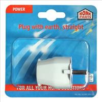 Scanpart stekker recht randaarde wit - thumbnail