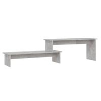 VidaXL Tv-meubel 180x30x43 cm bewerkt hout betongrijs - thumbnail