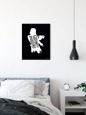 Kunstdruk Star Wars - Silhouette Quotes Stormtrooper 40x50cm