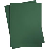 Creativ Company Gekleurd karton, a2, vel 420x594 mm, 180 gr, donkergroen, 10 vel/ 1 doos - thumbnail