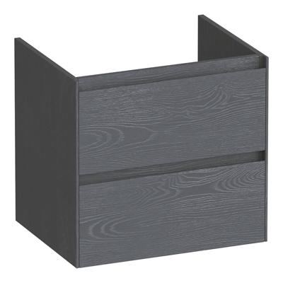 Brauer Inspire - Onderkast 60 cm - met 2 Softclose Lades Greeploos en 1 Sifon Uitsparing - Timber Grey