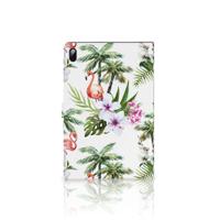 Samsung Galaxy Tab S7 FE | S7+ | S8+ Flip Case Flamingo Palms - thumbnail