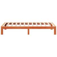 Bedframe zonder matras massief grenenhout wasbruin 80x200 cm - thumbnail
